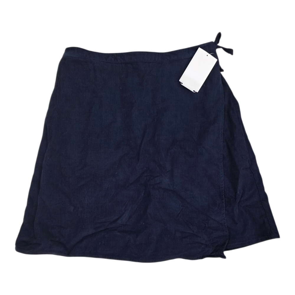 Nordstrom Navy Corduroy Faux Wrap Mini Skirt Girls Xl